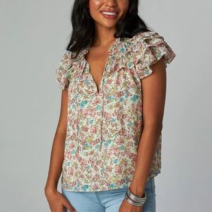 NWOT Buddy Love Carla ruffle top size XL